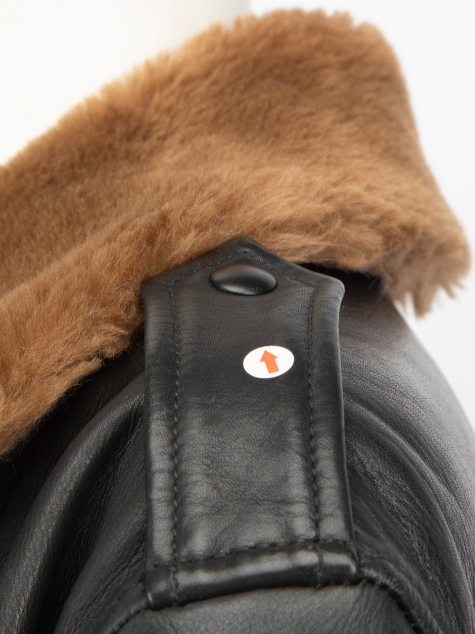 All Saints Black Faux Fur Leather Biker Jacket