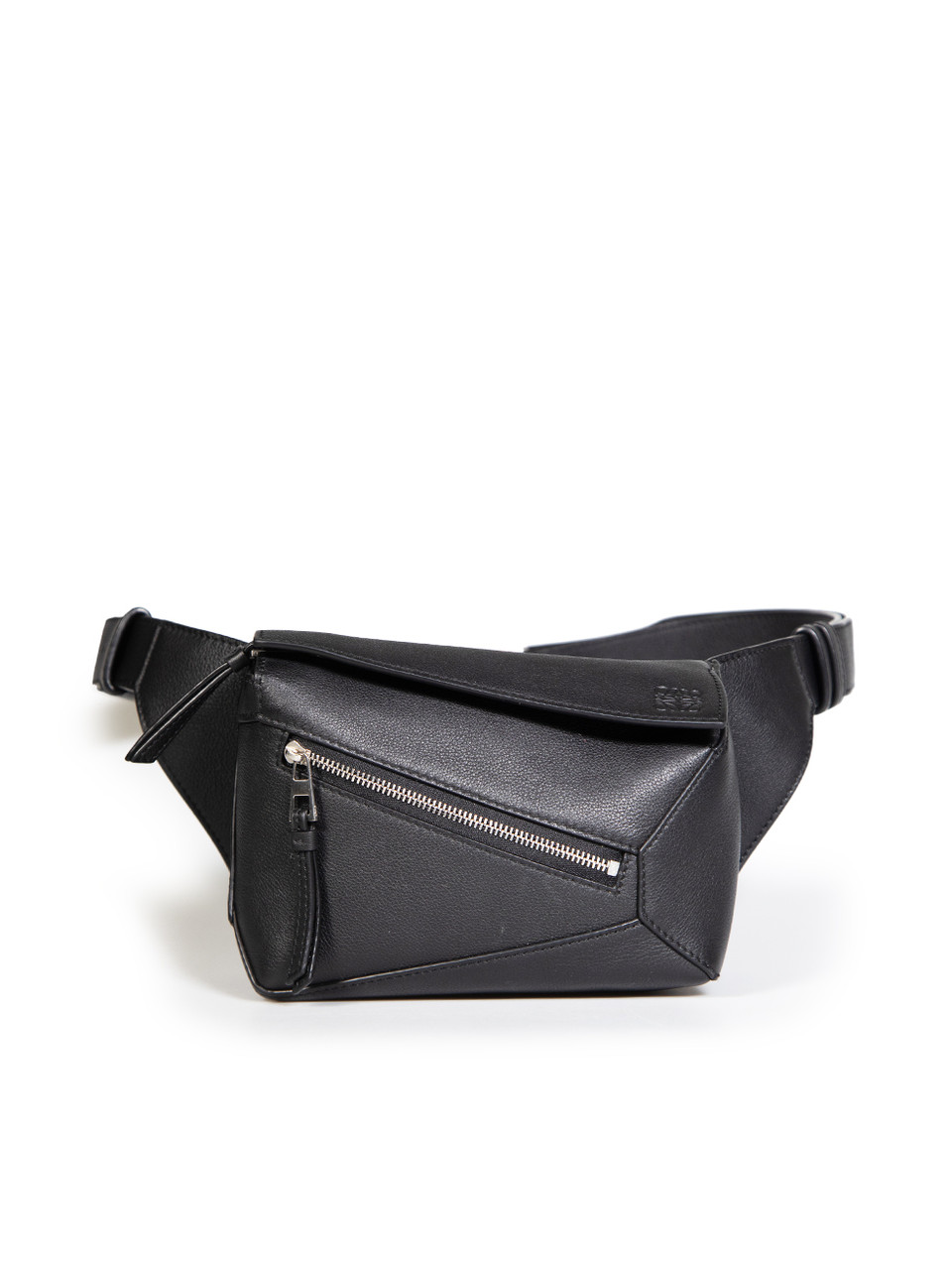 Loewe Black Leather Mini Puzzle Belt Bag Loewe Black Leather Mini Puzzle Belt Bag