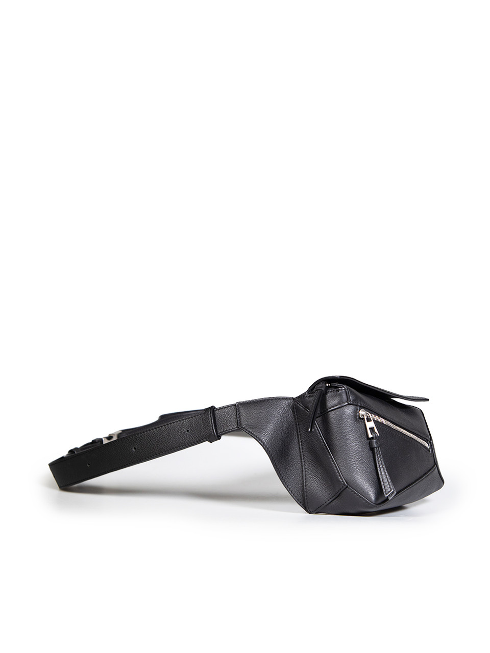 Loewe Black Leather Mini Puzzle Belt Bag Loewe Black Leather Mini Puzzle Belt Bag