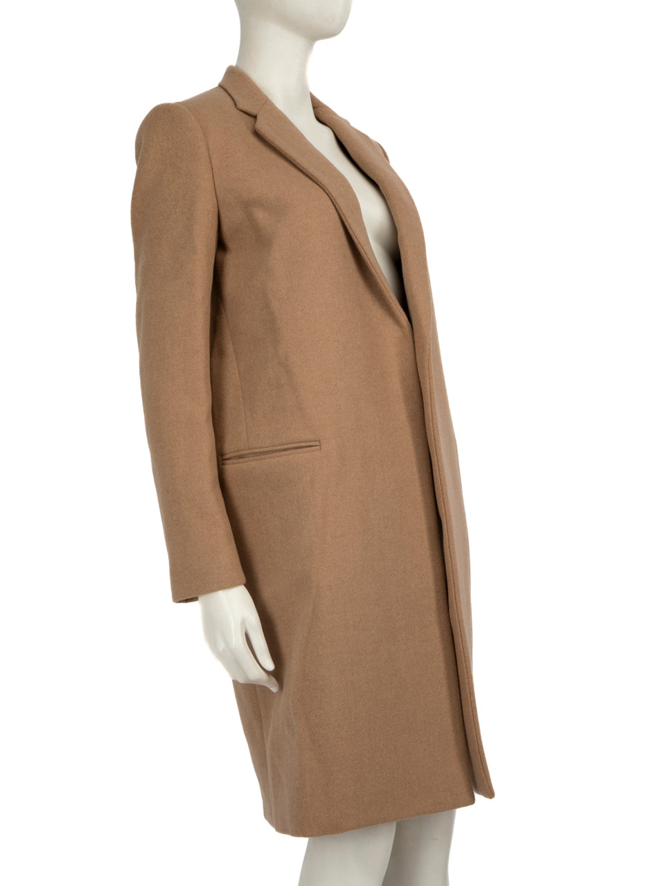 Céline Beige Camel Hair Single Breasted Long Coat Céline Beige Camel Hair Single Breasted Long Coat