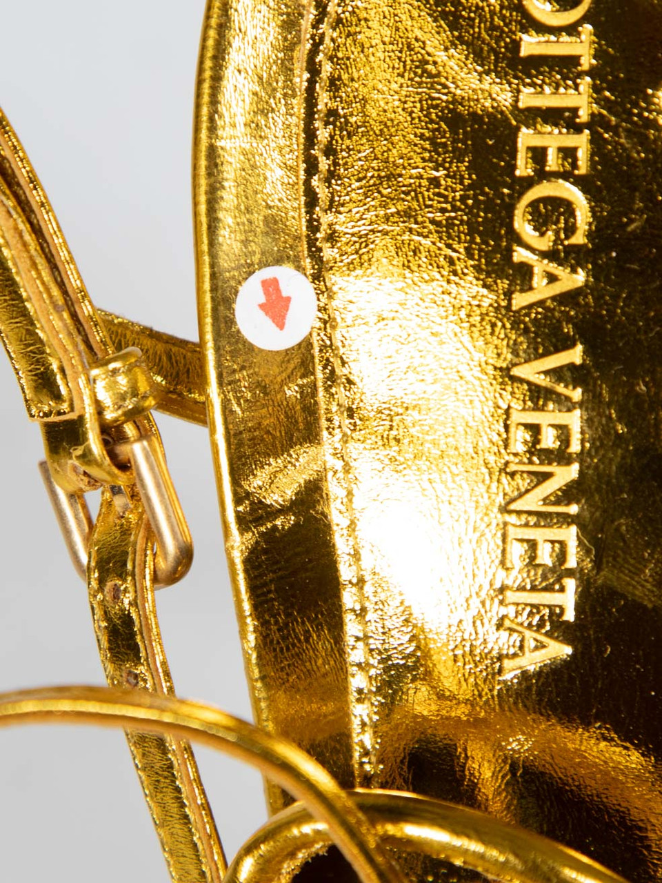 Bottega Veneta Gold Strappy Leather Sandals Bottega Veneta Gold Strappy Leather Sandals