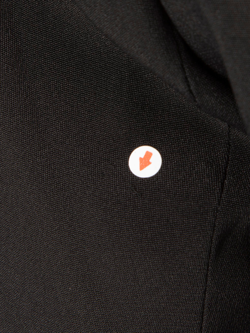 Stella McCartney Black Silk Oversized Red Trim Blazer Stella McCartney Black Silk Oversized Red Trim Blazer