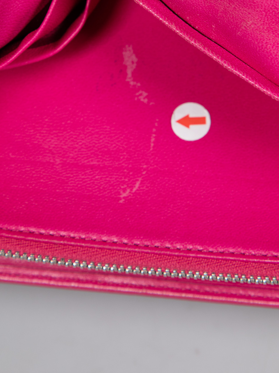 Loewe Pink Ostrich Leather Wallet