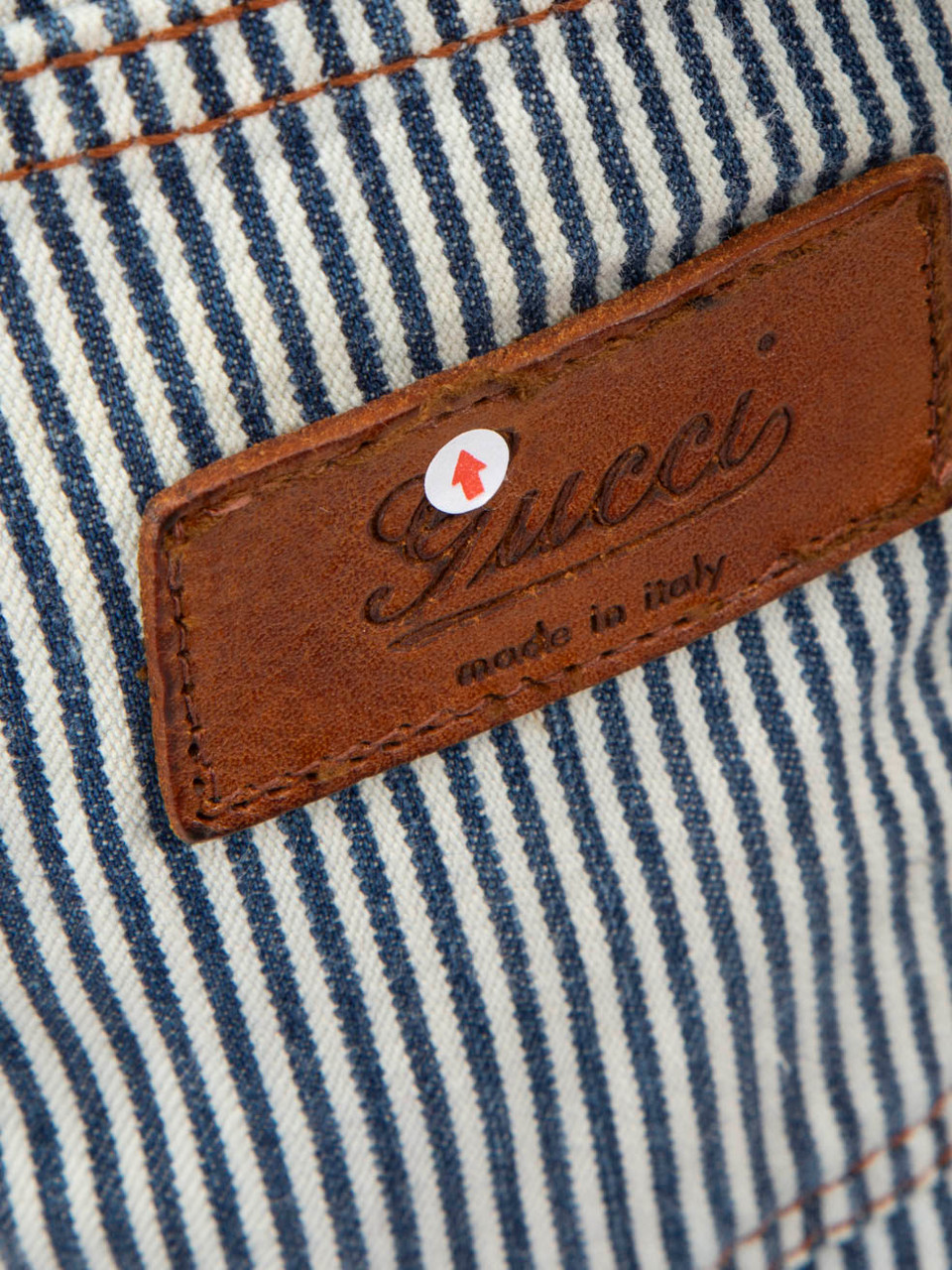 Gucci Blue Denim Striped Jeans Gucci Blue Denim Striped Jeans