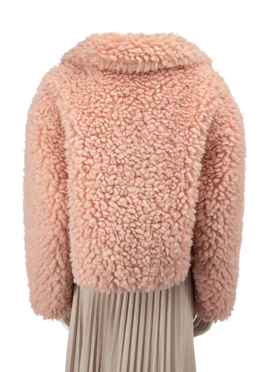 Stand Studio Pink Faux Fur Cropped Janet Jacket Stand Studio Pink Faux Fur Cropped Janet Jacket