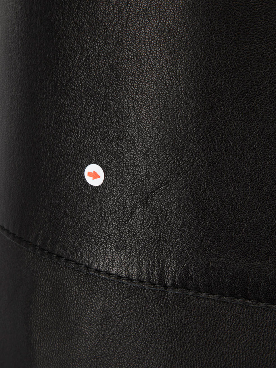 Loewe Black Leather Mid Length Vest Loewe Black Leather Mid Length Vest