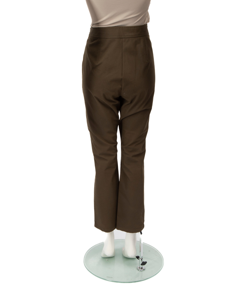 Theory Khaki Slim Fit Cropped Trousers