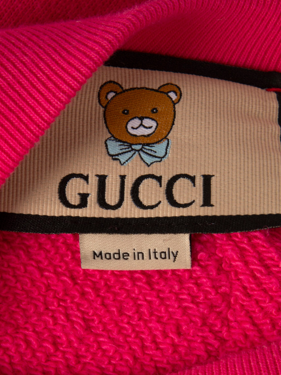 Gucci Kai x Gucci Pink Teddy Bear Print Sweatshirt