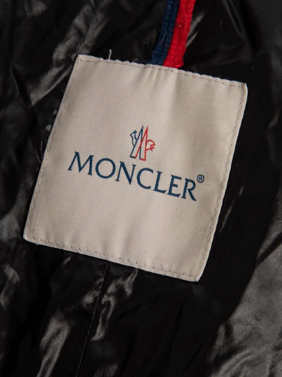 Moncler Grey Mid Length Hooded Puffer Coat