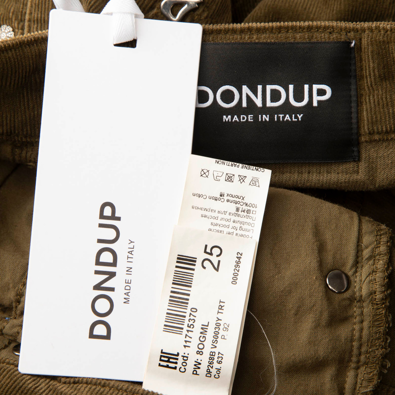 Dondup Green Koons Loose Fit Trousers