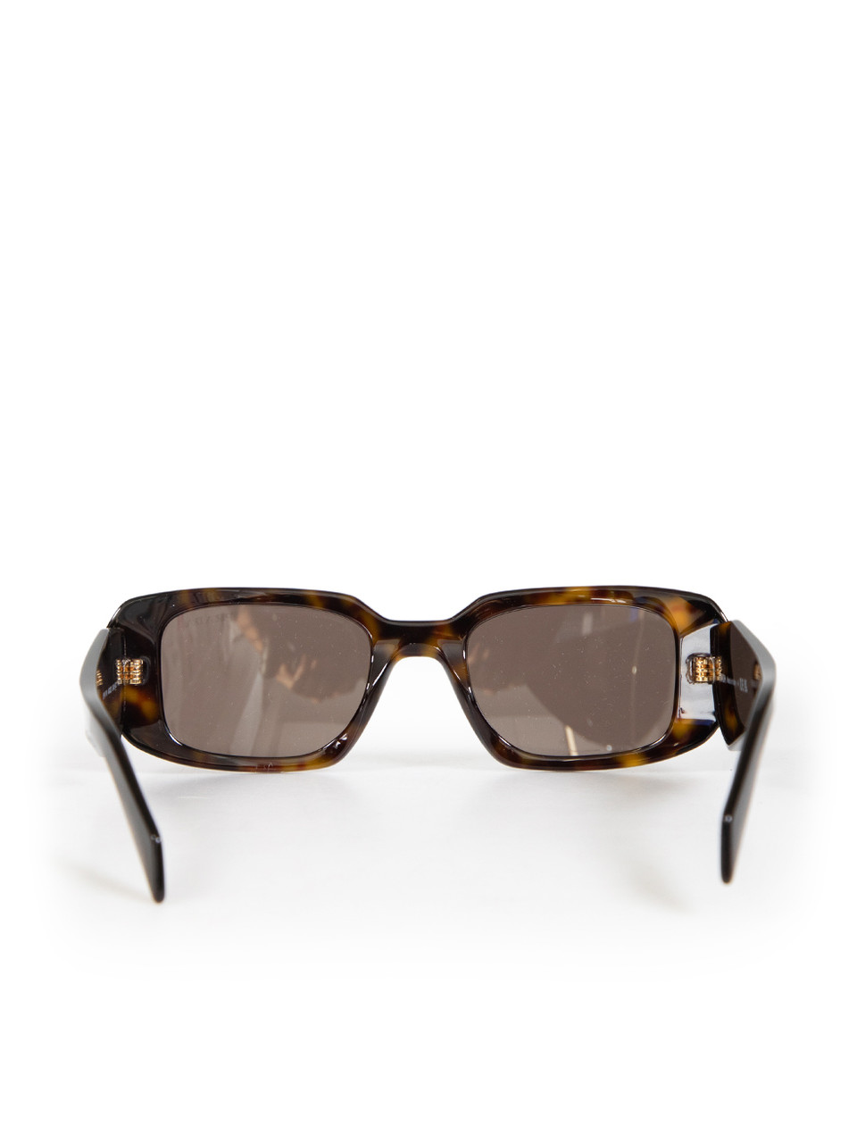 Prada Brown Tortoiseshell Rectangular Frame Sunglasses Prada Brown Tortoiseshell Rectangular Frame Sunglasses