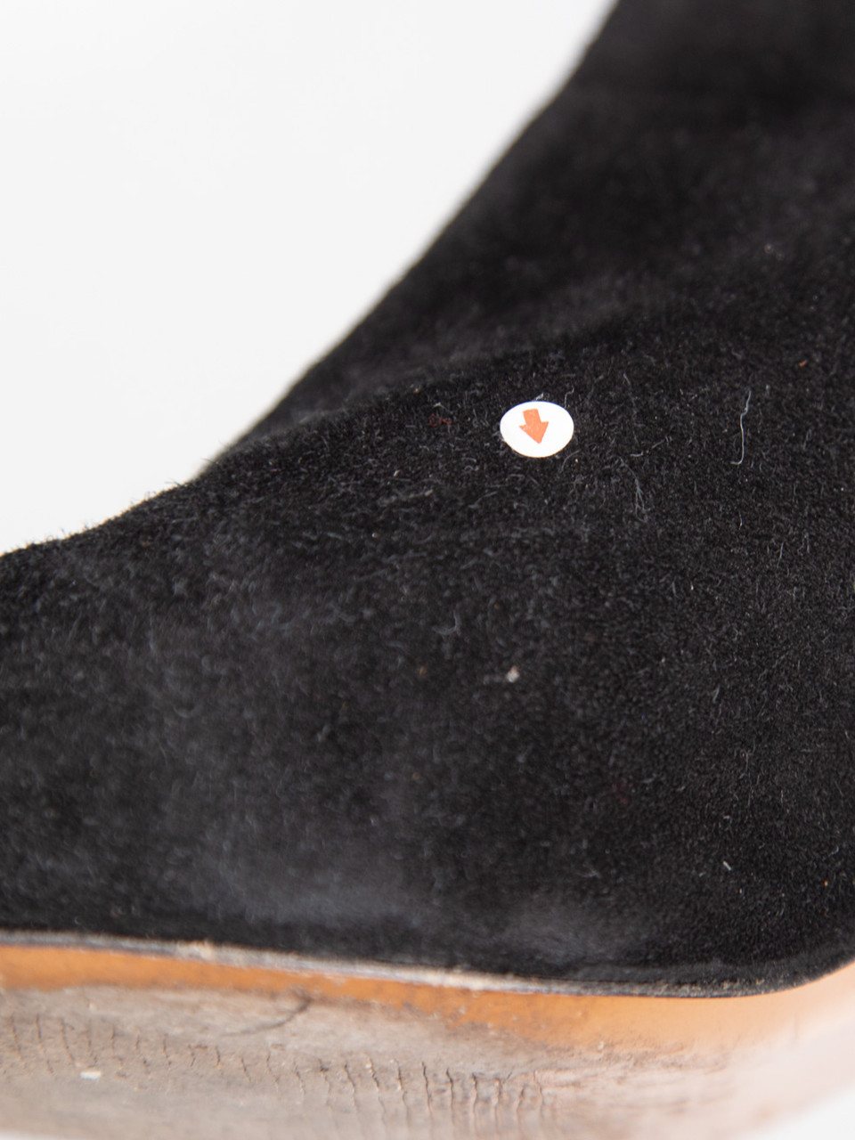 Maje Black Over the Knee Suede Square Toe Boots