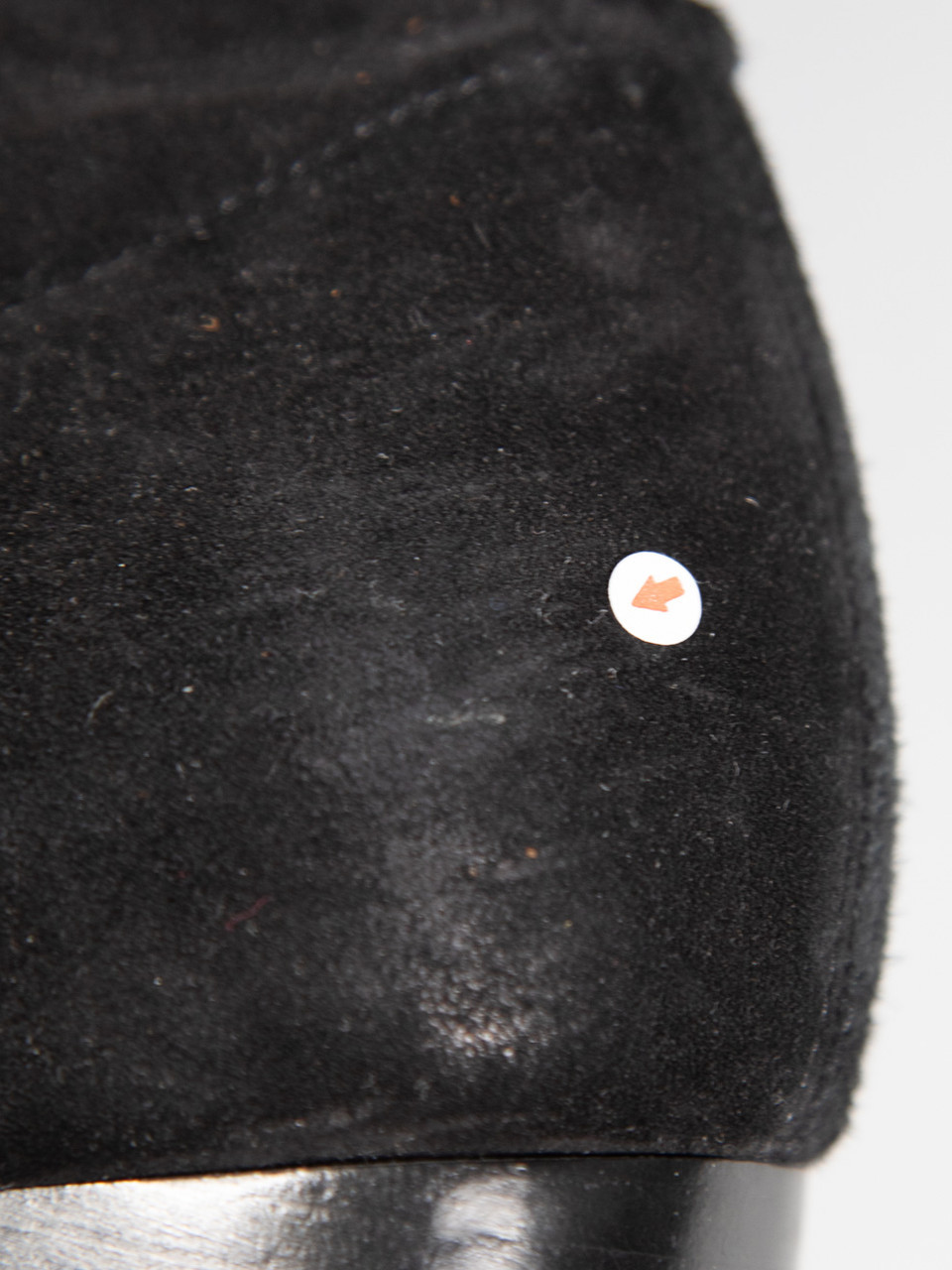 Maje Black Over the Knee Suede Square Toe Boots