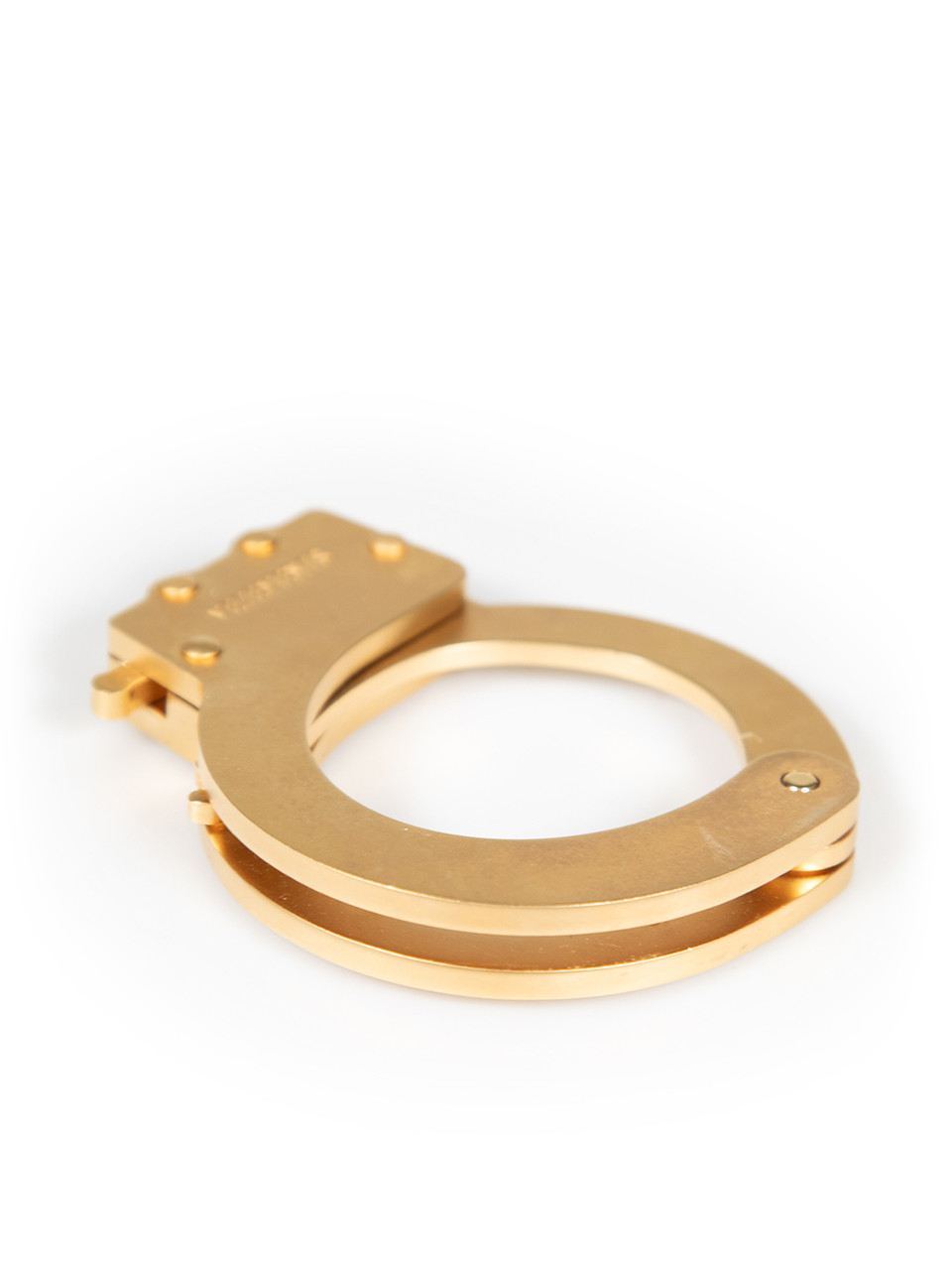 Vetements Brushed Gold Handcuff Bracelet