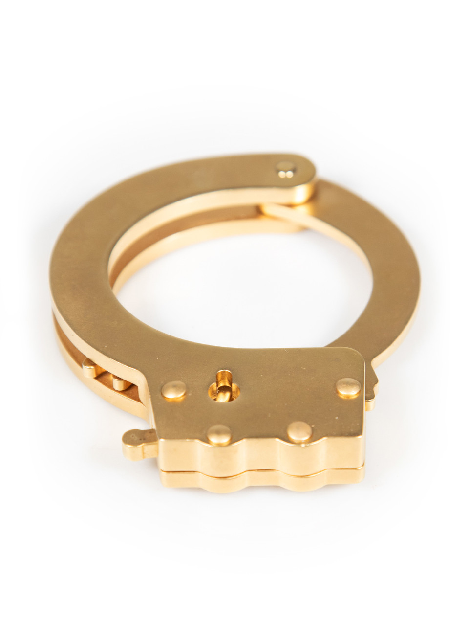 Vetements Brushed Gold Handcuff Bracelet