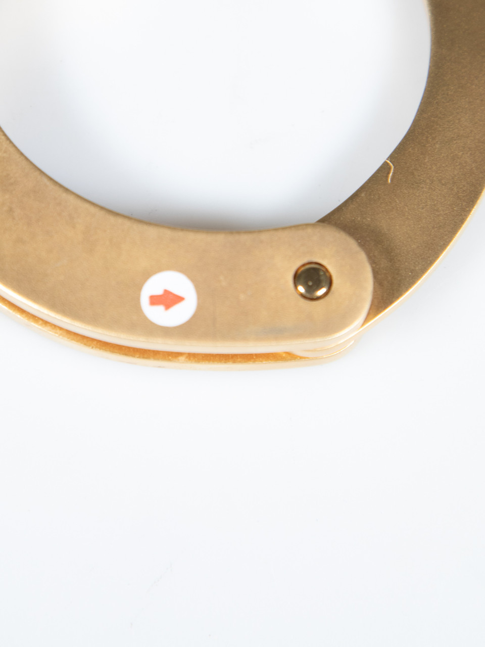 Vetements Brushed Gold Handcuff Bracelet