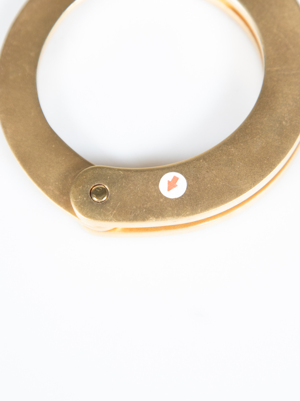 Vetements Brushed Gold Handcuff Bracelet