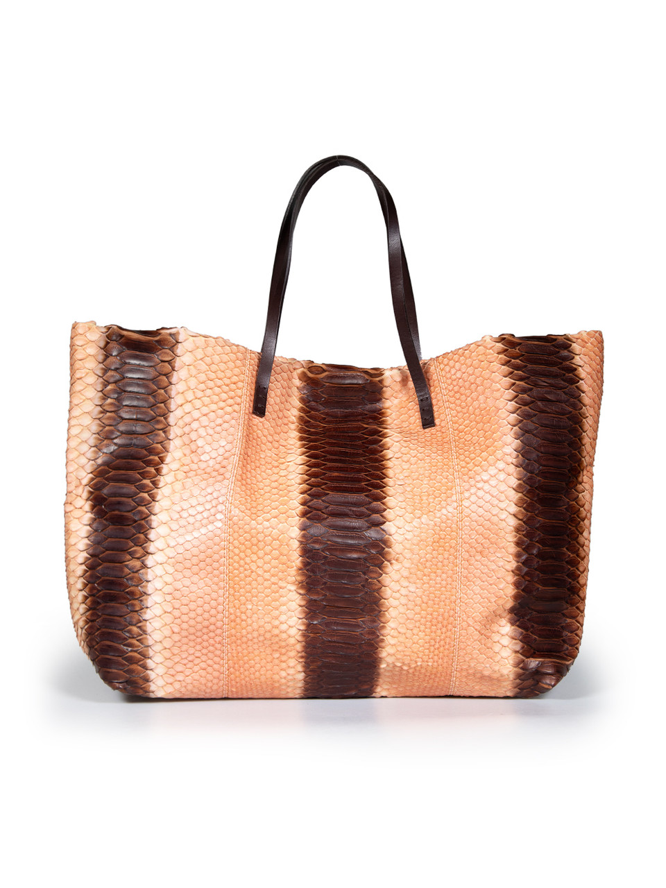 Fendi Striped Python Tote Bag Fendi Striped Python Tote Bag