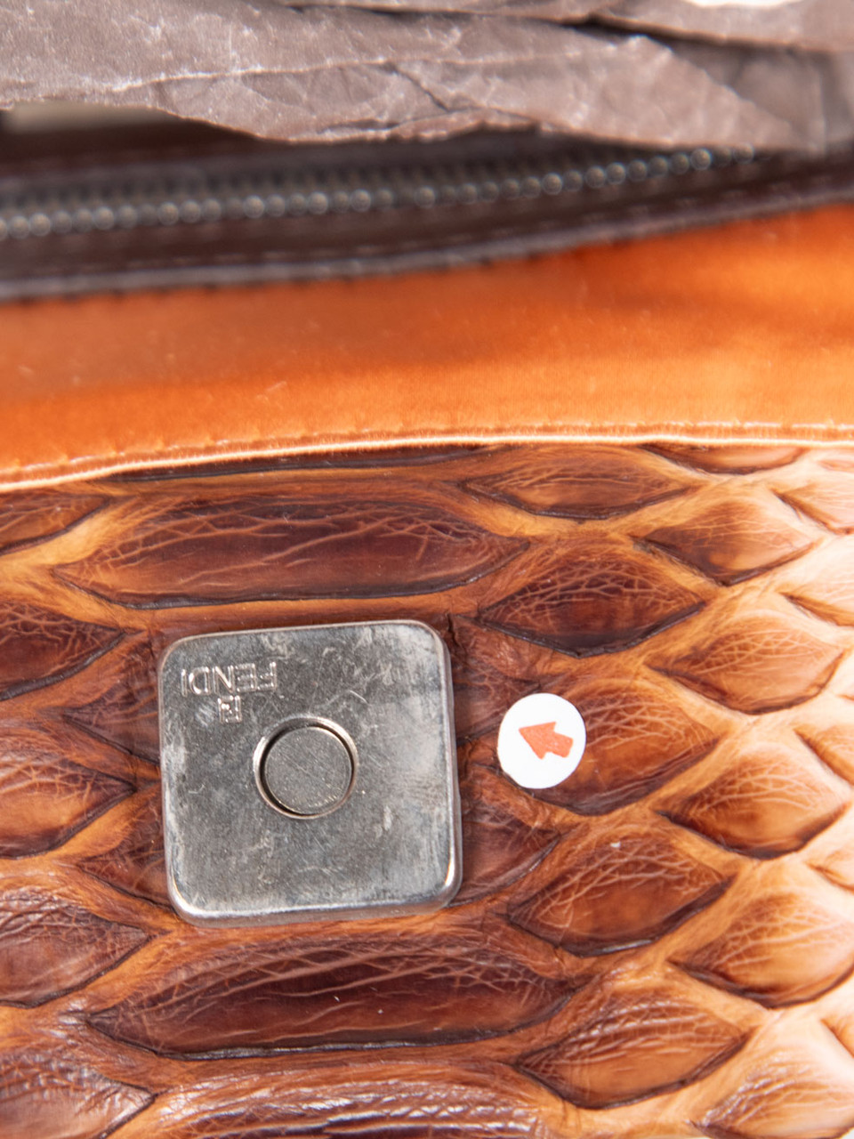 Fendi Striped Python Tote Bag Fendi Striped Python Tote Bag