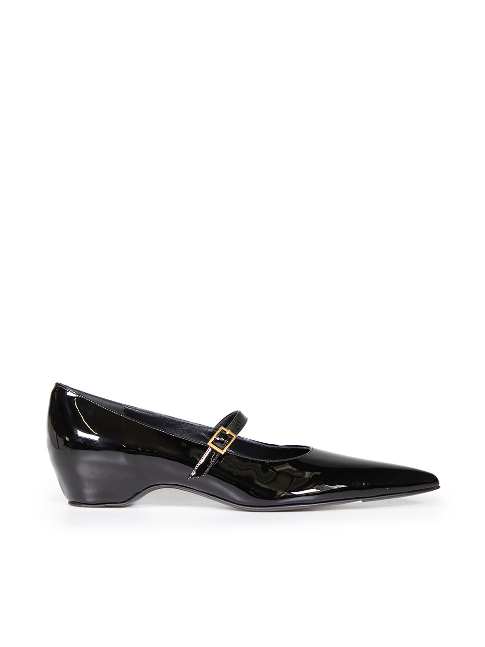 Khaite Black Patent Sybil Mary Jane Heels