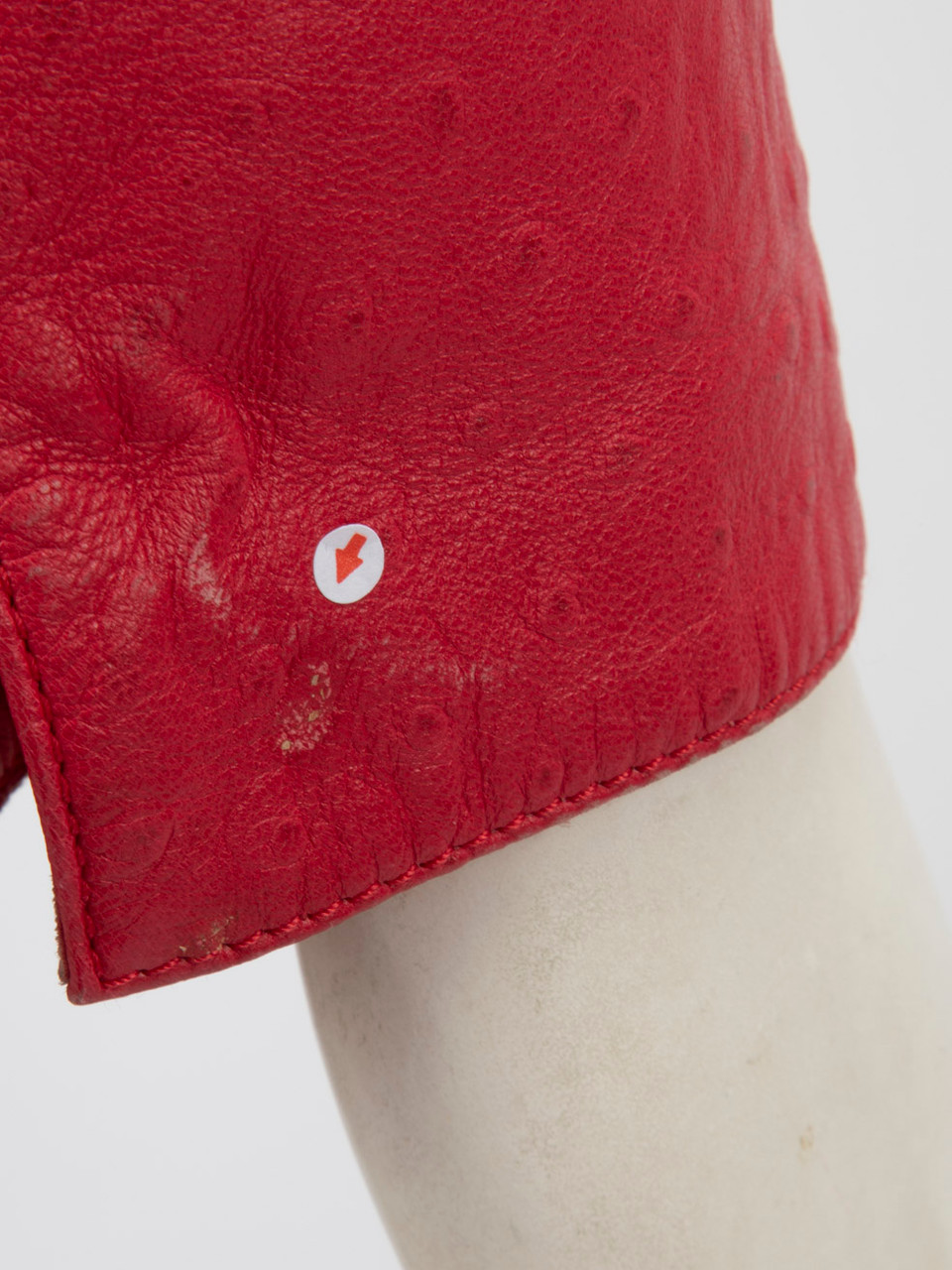 Max Mara Pink Ostrich Leather Blazer
