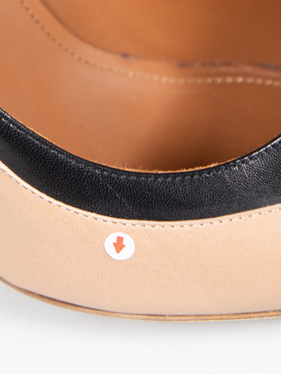 Malone Souliers Beige & Black Leather Pointed Pumps