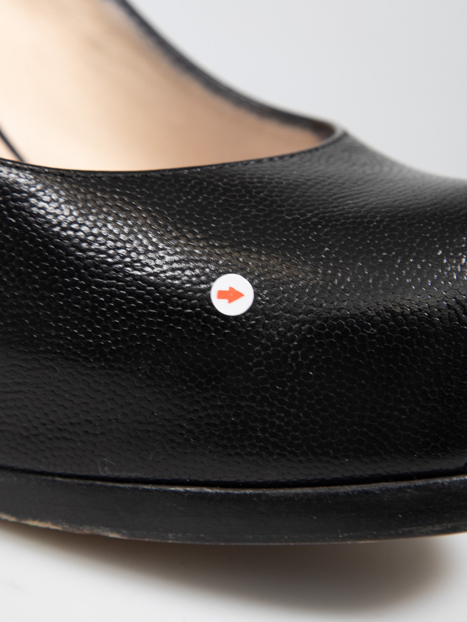 Saint Laurent Black Leather Almond Platform Pumps
