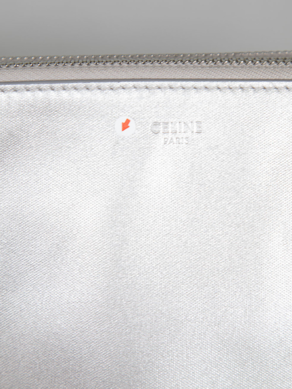 Céline Silver Leather Trio Crossbody Bag