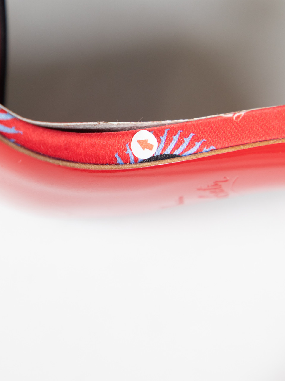 Christian Louboutin Red Evil Eye Print Sandals