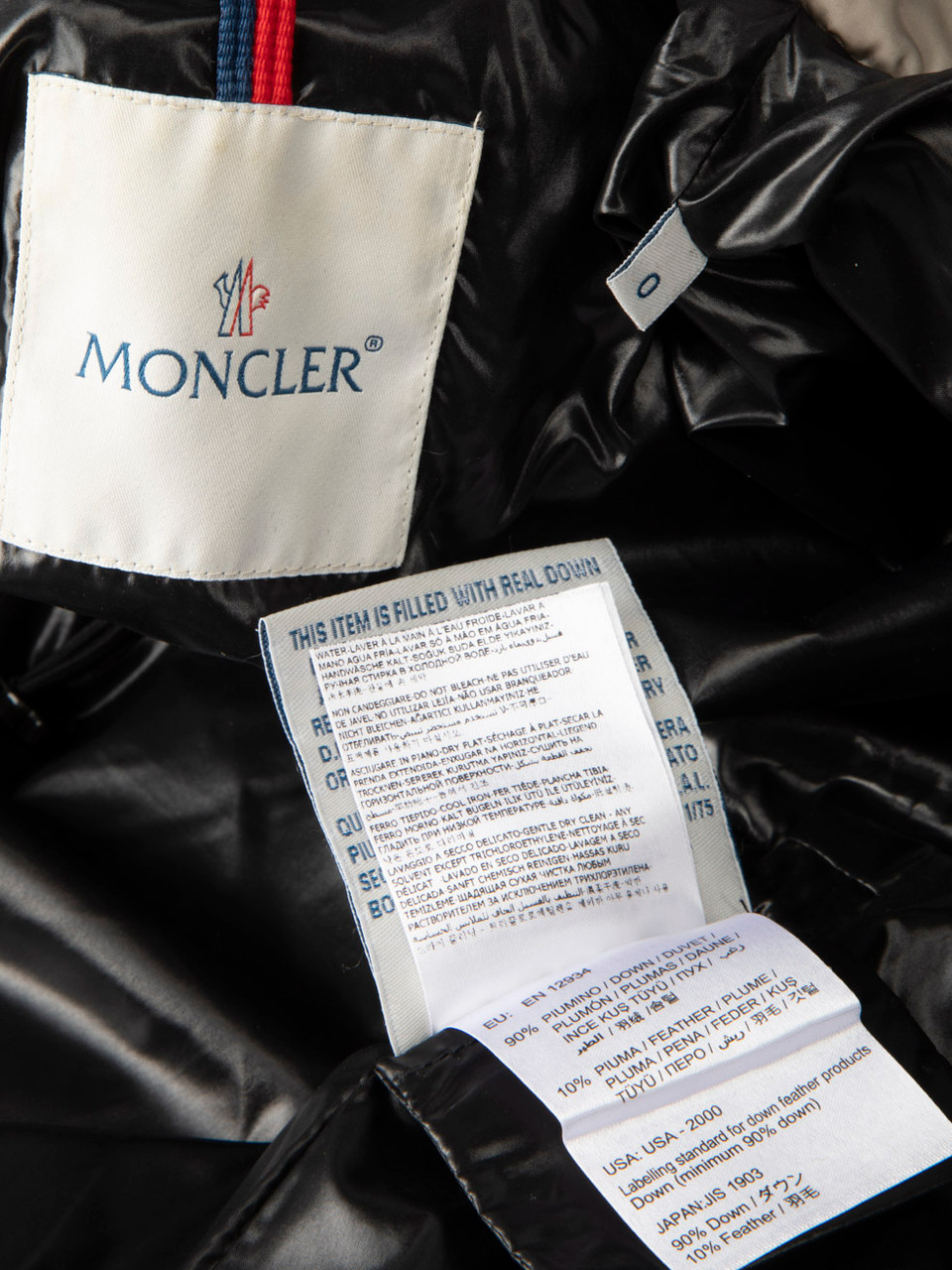 Moncler Grey Double Breasted Quilted Puffer Coat
