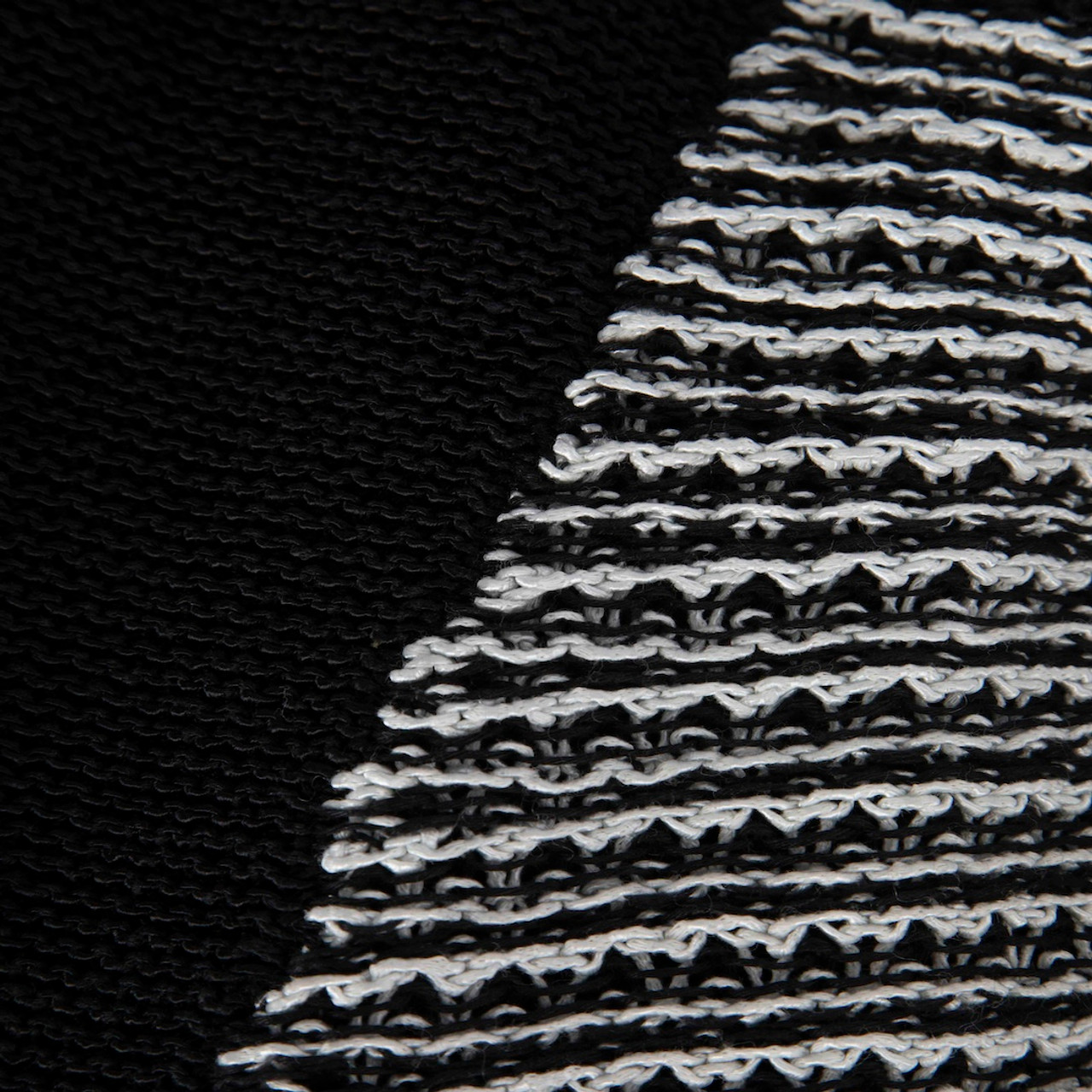 Helmut Lang Black & White Asymmetric Hem Sweater