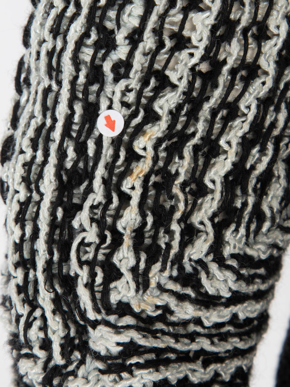 Helmut Lang Black & White Asymmetric Hem Sweater