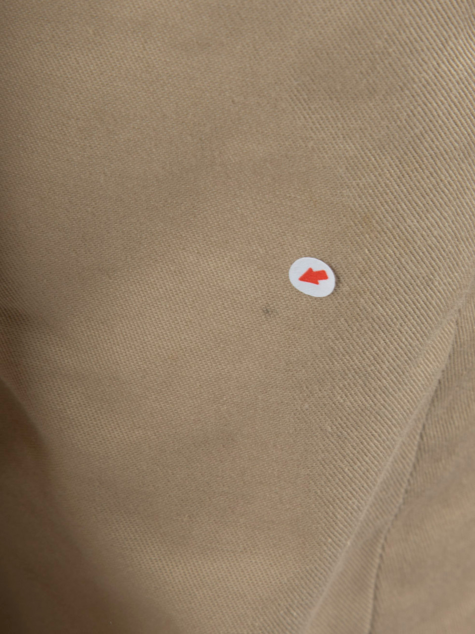 Emporio Armani Beige Button Up Trench Coat