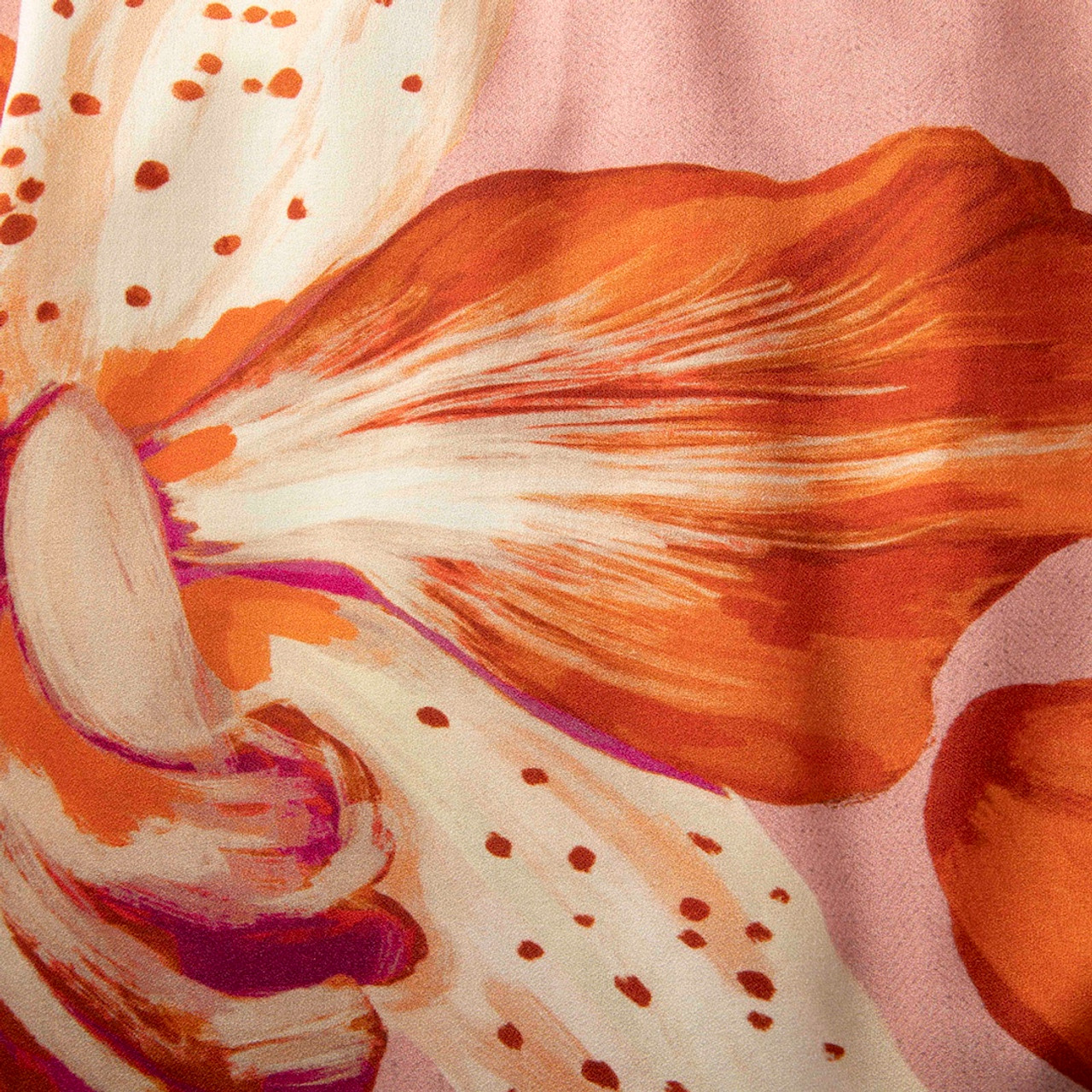 AGUA DE COCO Pink Floral Print Slip Maxi Dress
