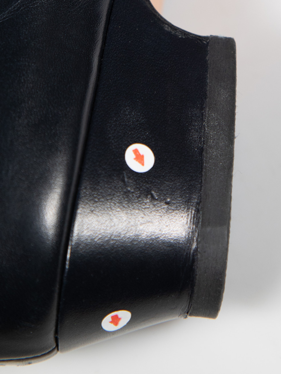 Salvatore Ferragamo Navy Leather Bow Detail Pumps