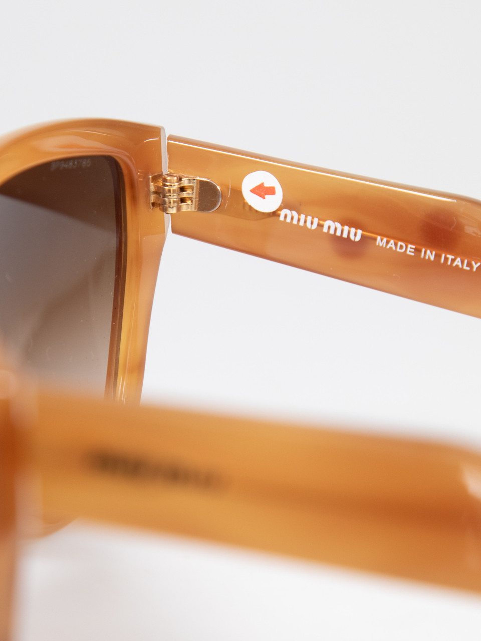 Miu Miu Brown D Frame Gradient Sunglasses