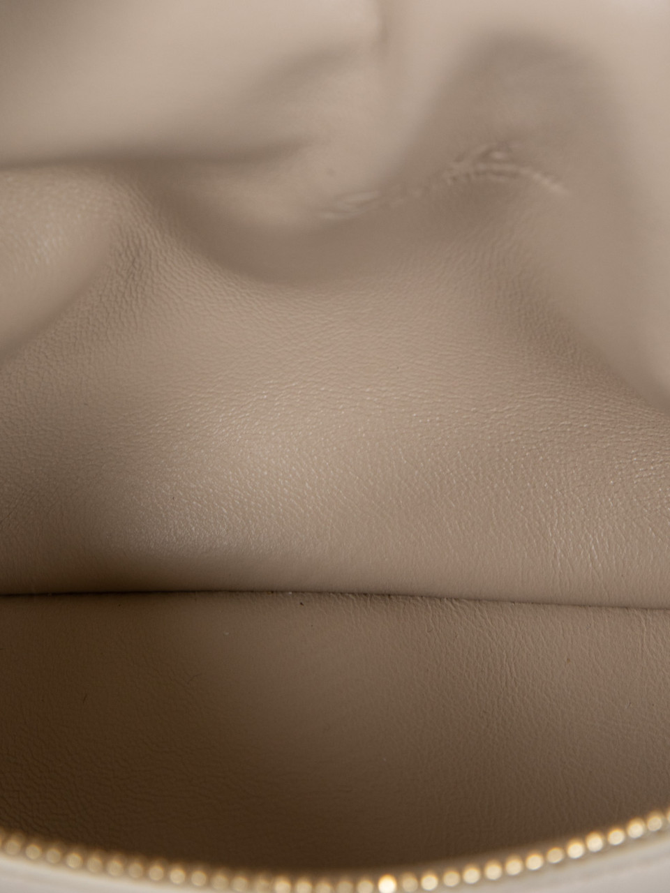 Loro Piana White Ostrich Leather Extra Pocket Pouch Loro Piana White Ostrich Leather Extra Pocket Pouch