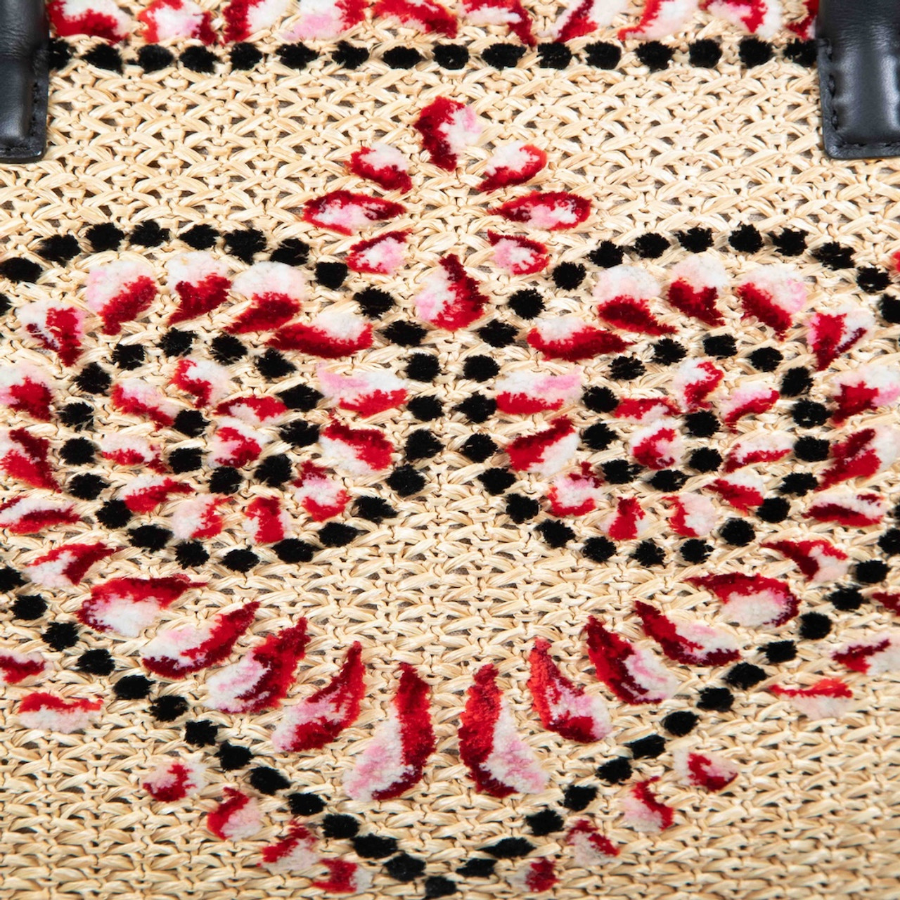 Ermanno Scervino Raffia Woven Heart Detail Tote Bag