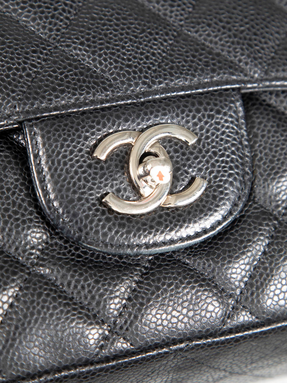 Chanel '09-'10 Black Caviar Leather Maxi Classic Flap Bag