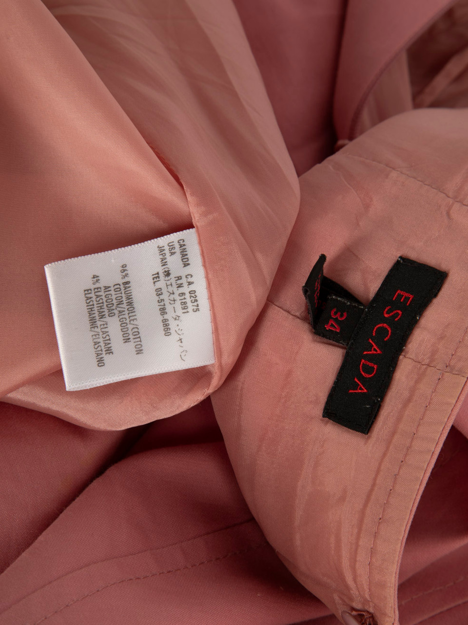 Escada Pink Pencil Knee Length Skirt Escada Pink Pencil Knee Length Skirt