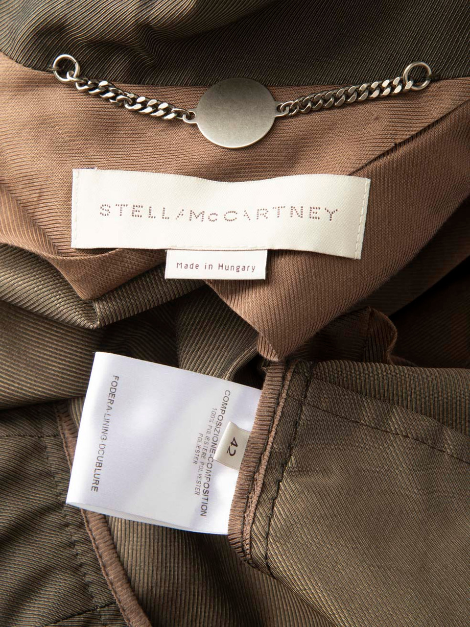 Stella McCartney Brown Floral Button Short Jacket