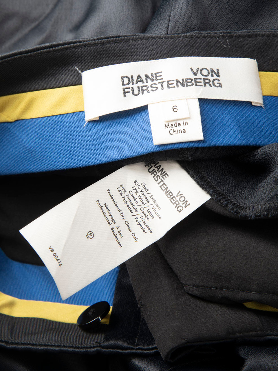 Diane Von Furstenberg Black Wide Trousers Diane Von Furstenberg Black Wide Trousers