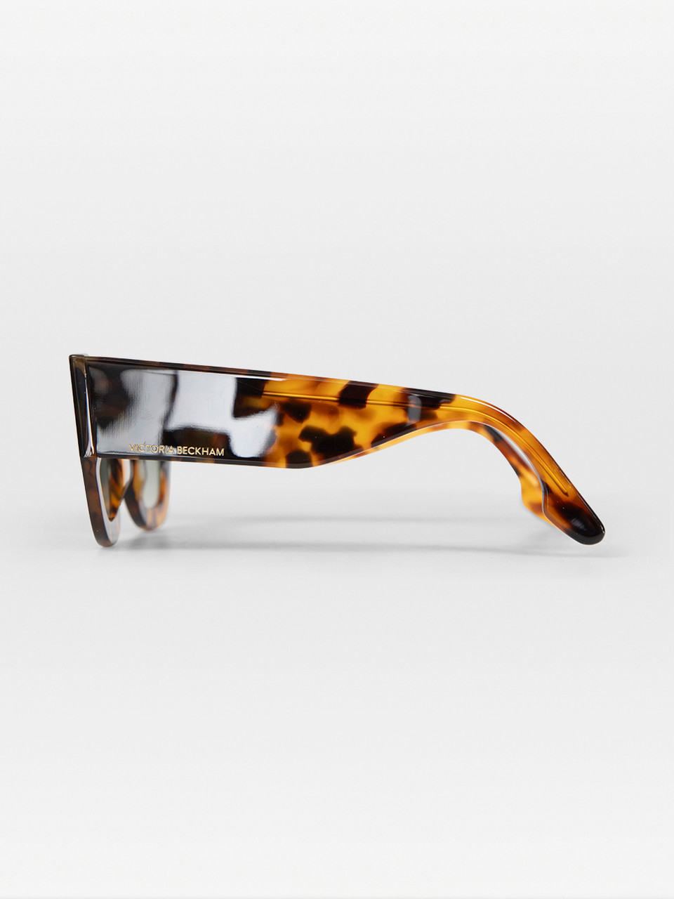 Victoria Beckham Dark Havana Gradient Square Sunglasses