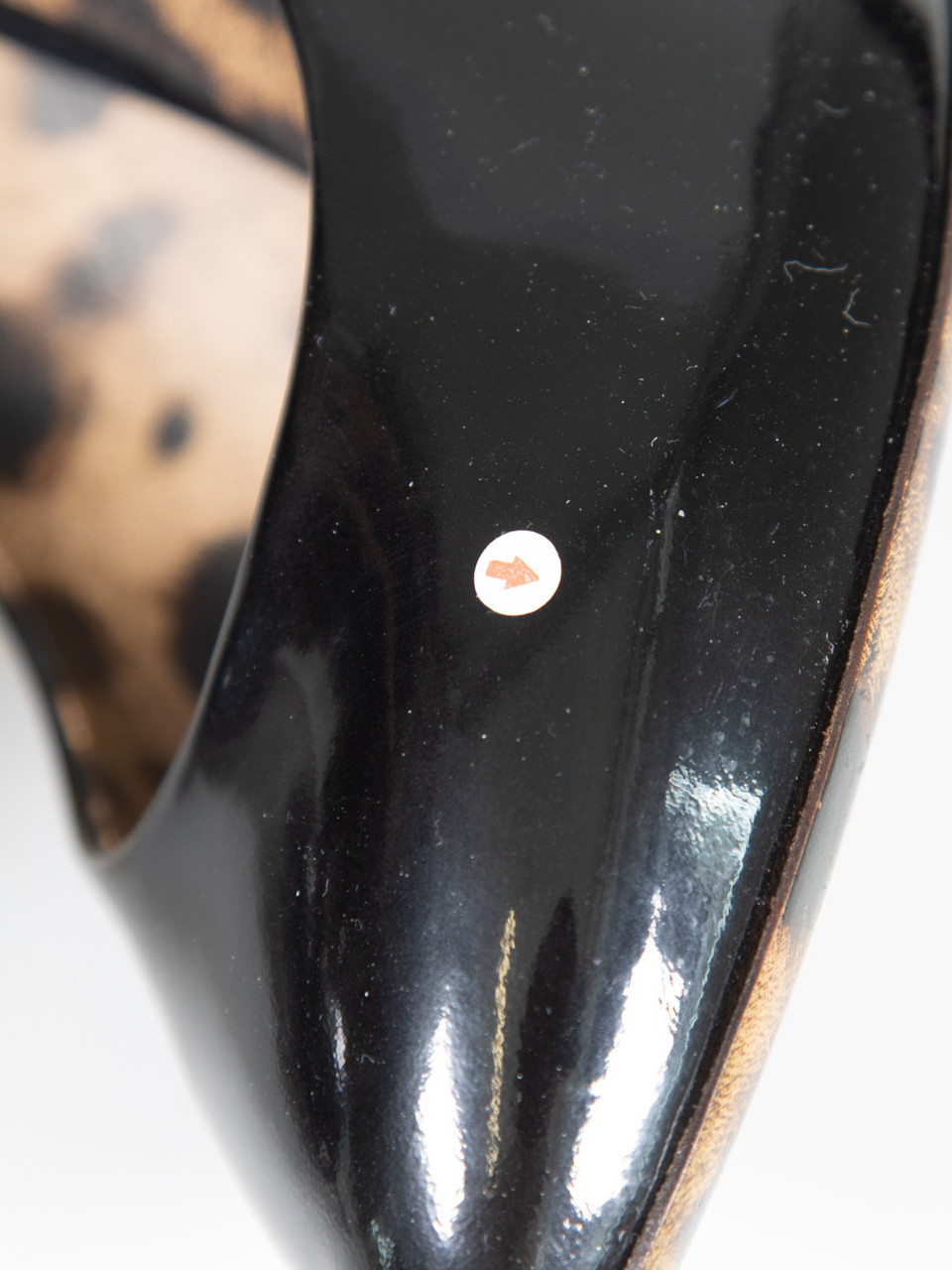 Dolce & Gabbana Black Patent Leopard Sole Pumps