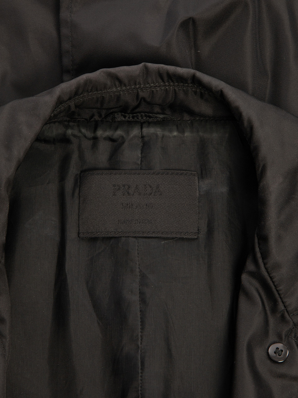 Prada Black Vintage Trench Coat