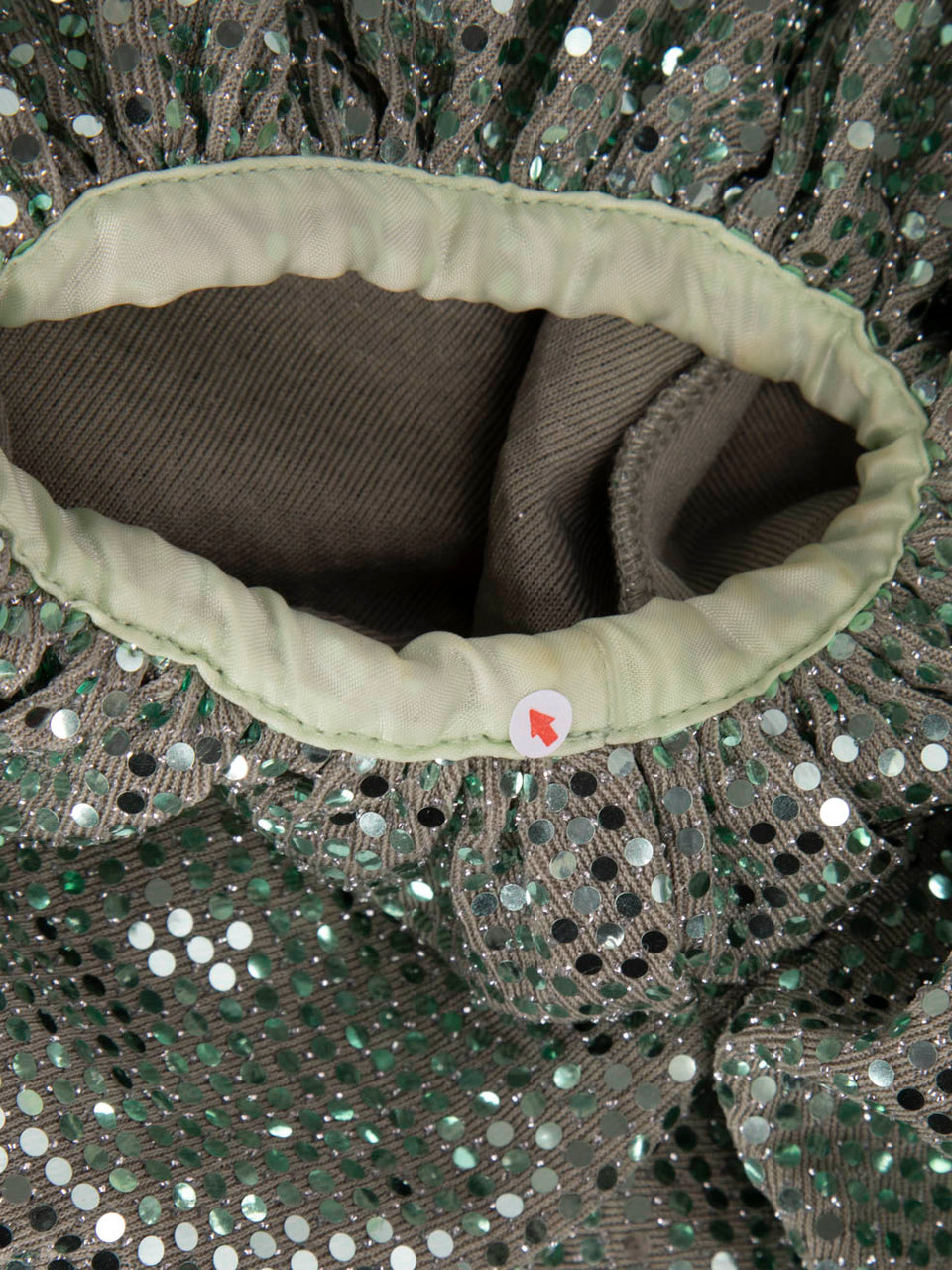 Forte_Forte Green Long Sequin Embellished Coat