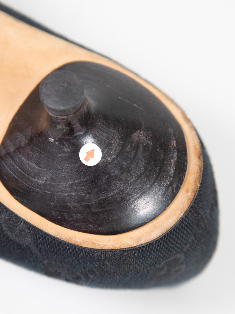 Gucci Black Horsebit Monogram Kitten Pumps