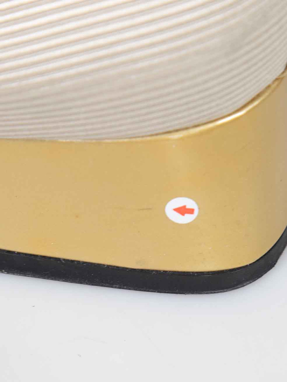 Stuart Weitzman Cream Textured Square Toe Pumps