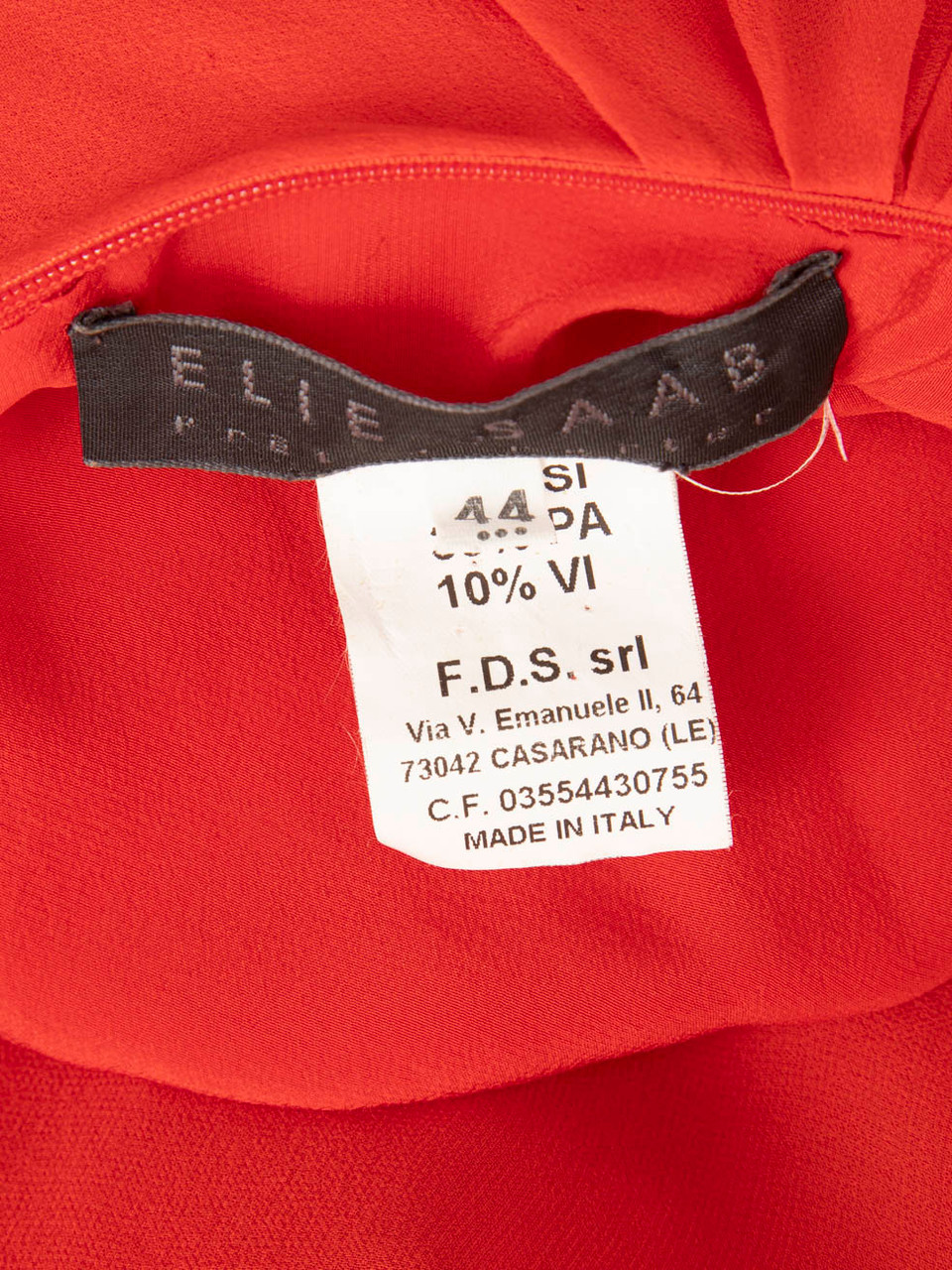 Elie Saab Red Silk Asymmetric Ruched Maxi Dress Elie Saab Red Silk Asymmetric Ruched Maxi Dress