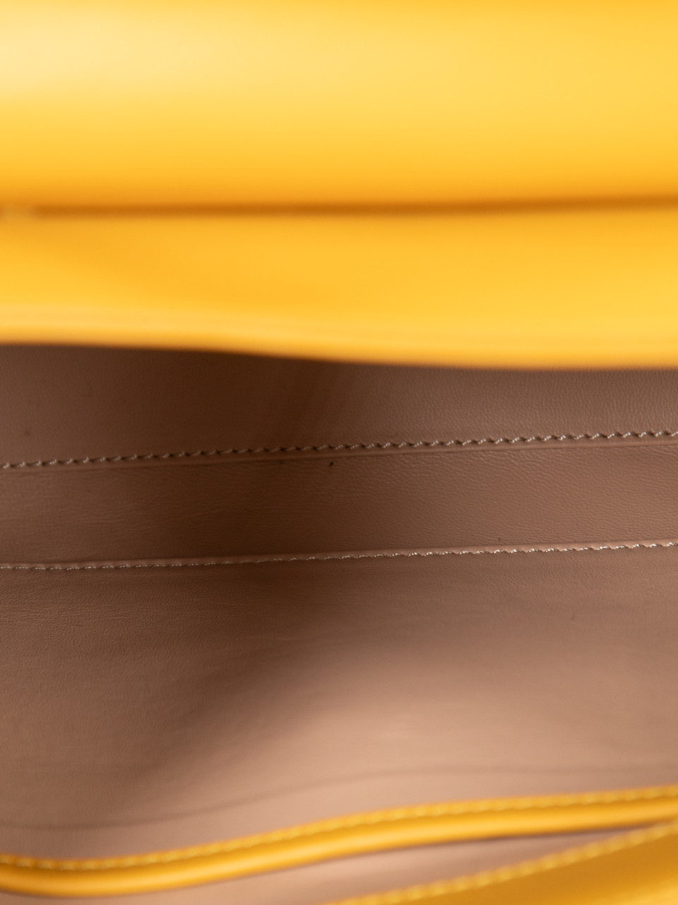 Tod's Mustard Leather T Timeless Bag & Keychain Tod's Mustard Leather T Timeless Bag & Keychain